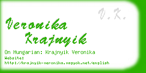 veronika krajnyik business card